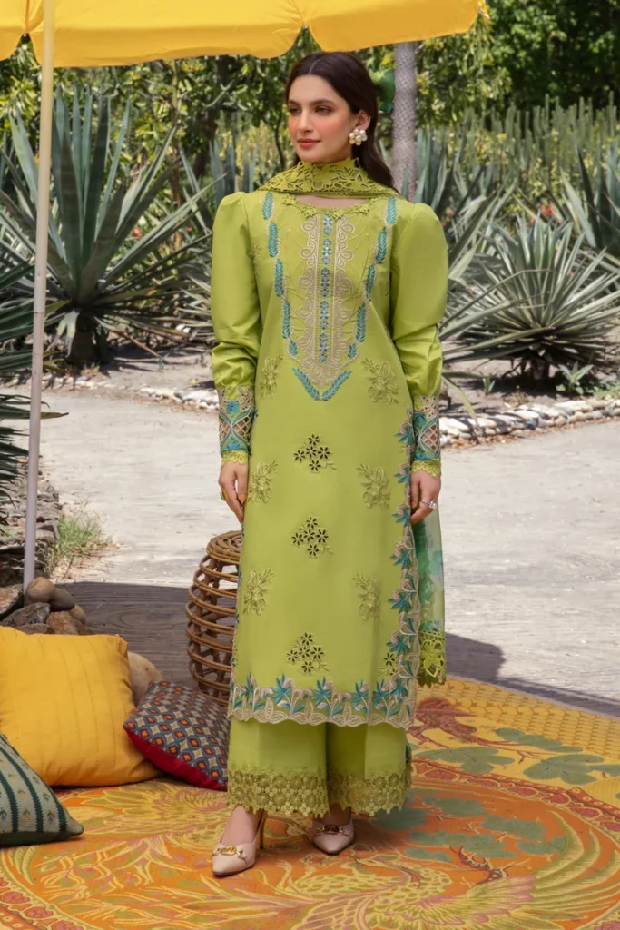 Rang Rasia 3-Piece Dhanak Suit – Embroidered Shawl - alternate view