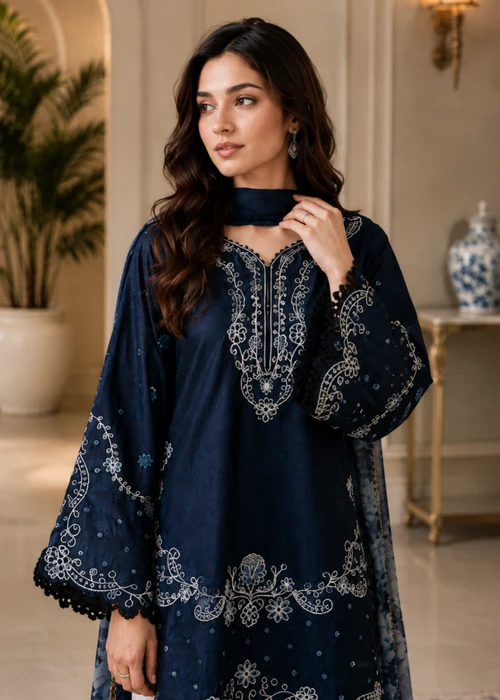 Iznik 2-Piece Shemoz Silk Suit – Code 410 - alternate view