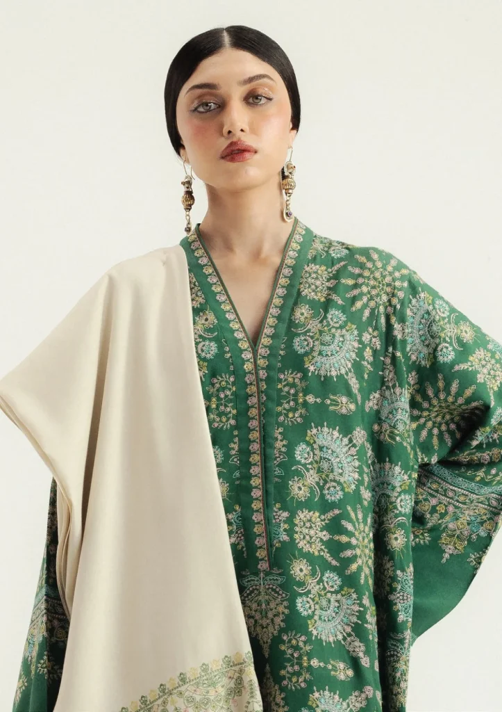 Zarashahjahan 3-Piece Dhanak Suit – Brand Code 7450 - alternate view
