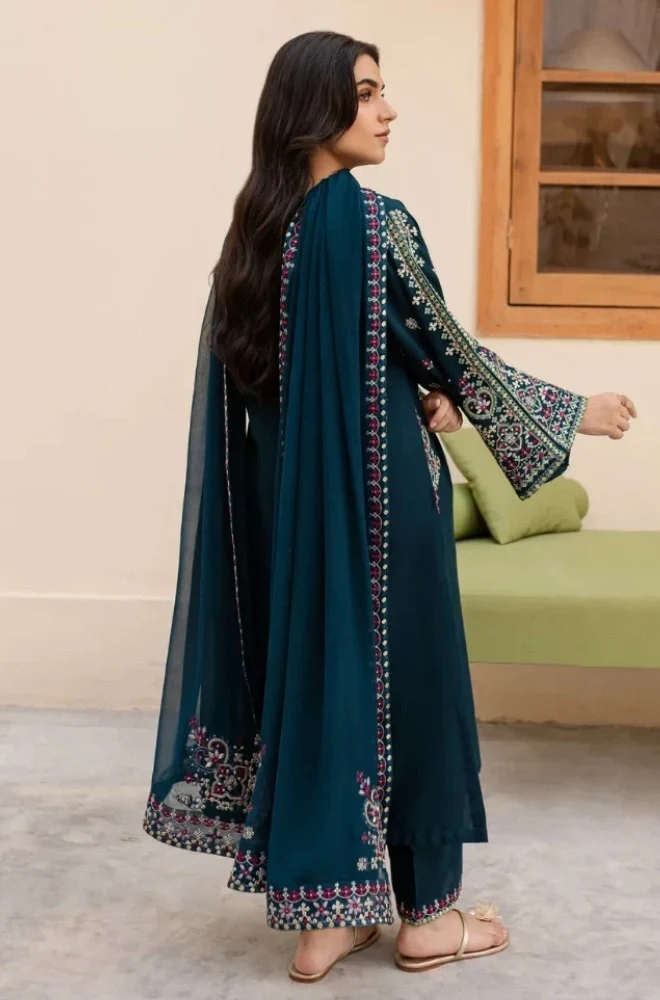 Batik 3-Piece Dhanak Suit – Winter Collection 2026 - alternate view