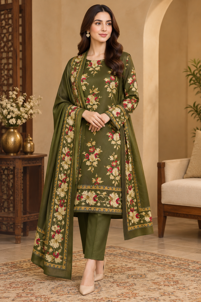 Imported Cotray Marina 3-Piece Premium Collection – Digital Printed Shirt - alternate view