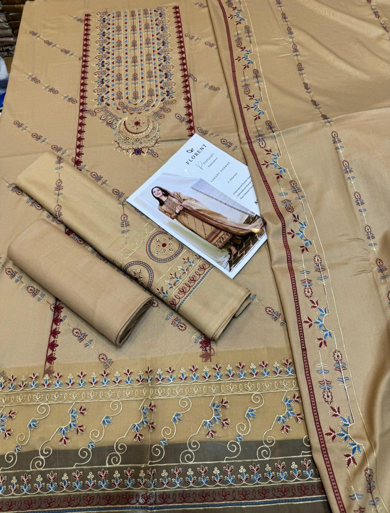 Florant 3-Piece Dhanak Suit – Brand Code 3225 - alternate view