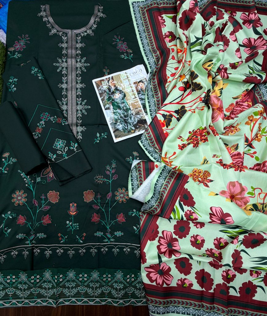 Zarashahjahan 3-Piece Dhanak Suit – Brand Code 608 - alternate view
