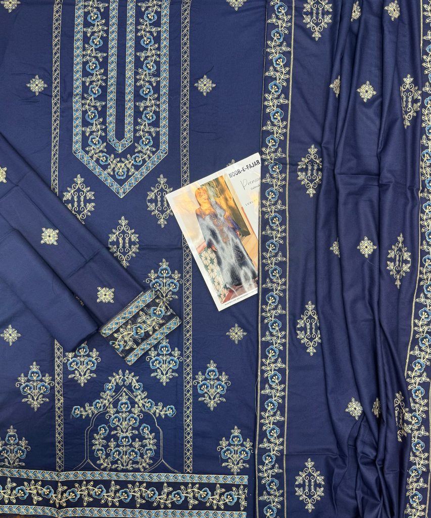 Noor e Fajar 3-Piece Dhanak Suit – Brand Code 3588 - alternate view