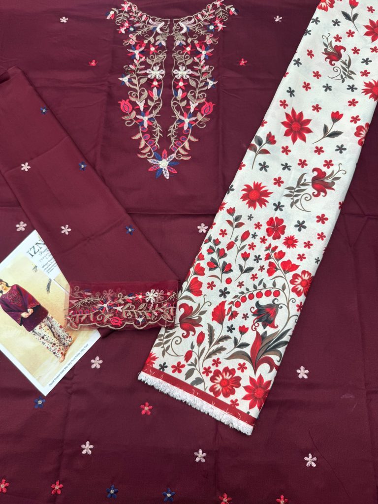 Iznik 2-Piece Dhanak Suit – Brand Code 872 - alternate view