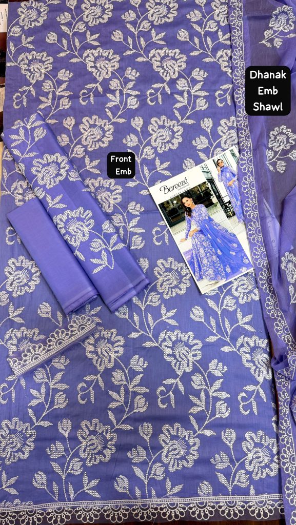 Bareeze 3-Piece Dhanak Suit – Winter Collection 2026 - alternate view