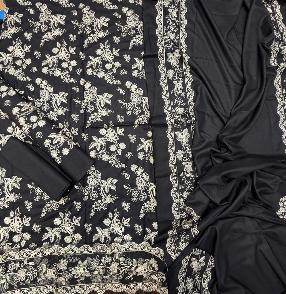Cross Stitch 3-Piece Dhanak Suit – Winter Collection 2026 - alternate view