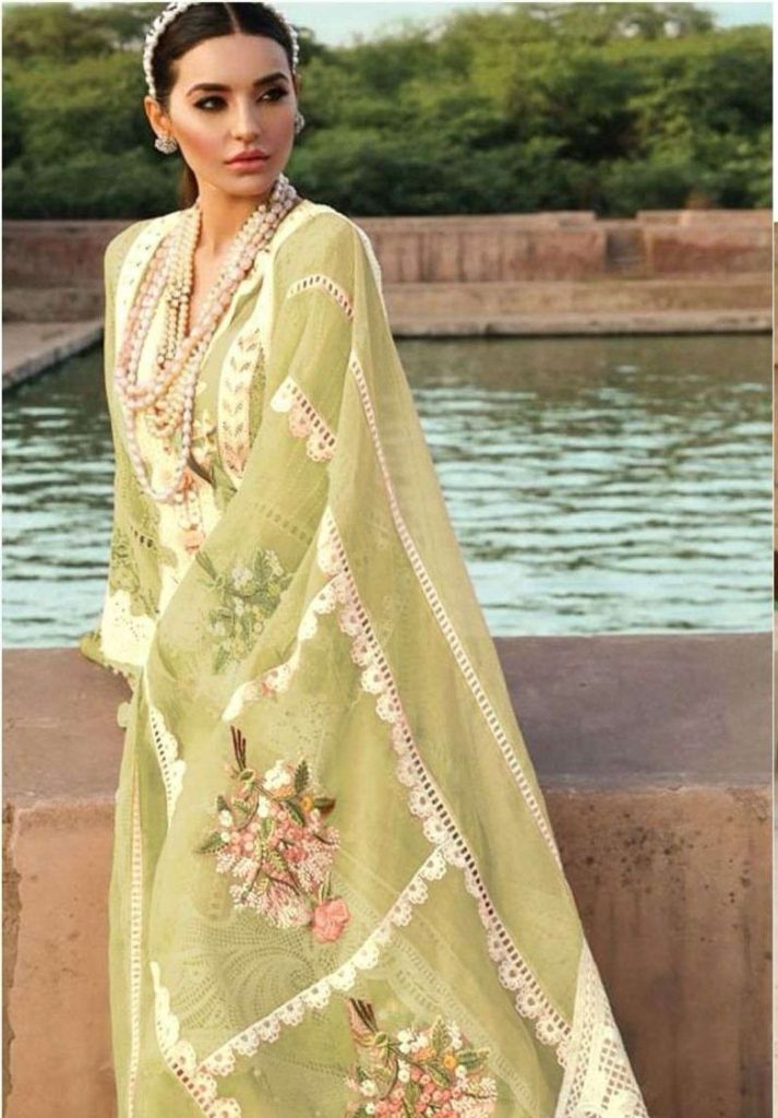 Saira Rizwan Luxury 3-Piece Lawn Suit – Brand Code 742 - alternate view