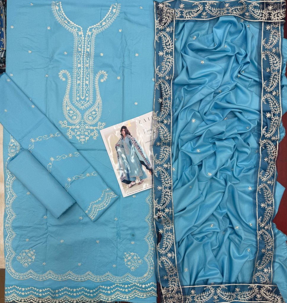 Zaib 3-Piece Dhanak Suit – Brand Code 3550 - alternate view