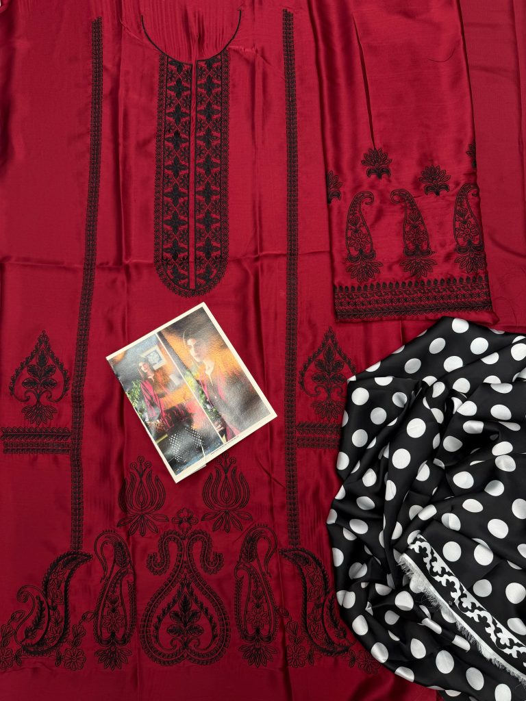 Ethnic 2-Piece Shehmoz Silk Suit – Code 877 - alternate view