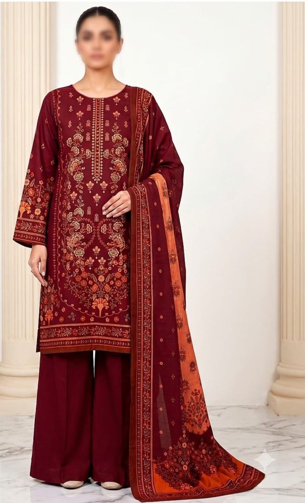 Sapphire Gull Ahmed 3-Piece Dhanak Suit – Brand Code 5600 - alternate view