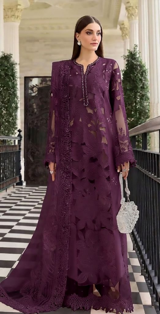Maria B 3-Piece Dhanak Suit – Winter Collection 2026 - alternate view