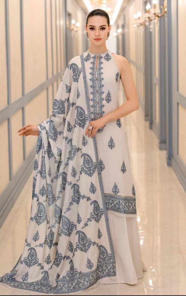Bareeze 3-Piece Dhanak Suit – Brand Code 1212 - alternate view