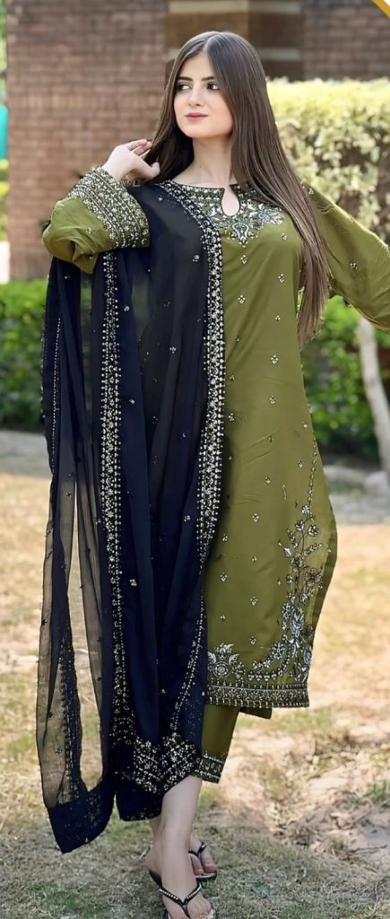 Asim Jofa 3-Piece Dhanak Suit – Brand Code 3119 - alternate view