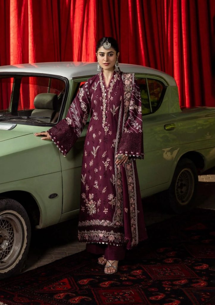 Kahaf 3-Piece Dhanak Suit – Brand Code 870 - alternate view