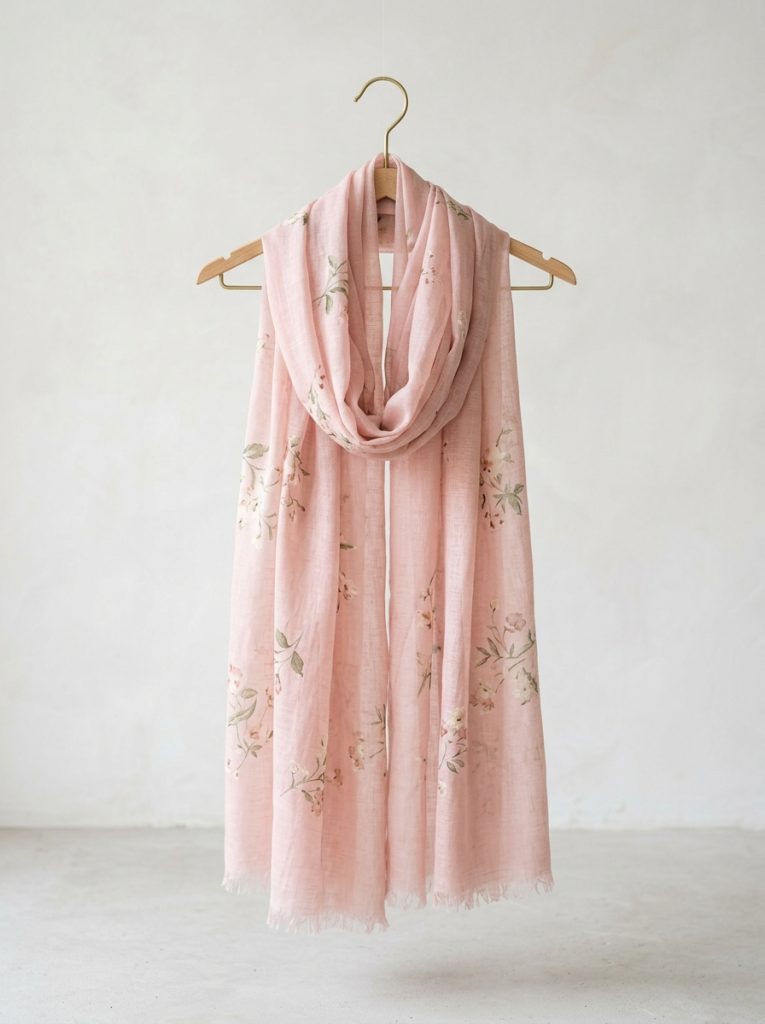 Soft Rose Printed Stole